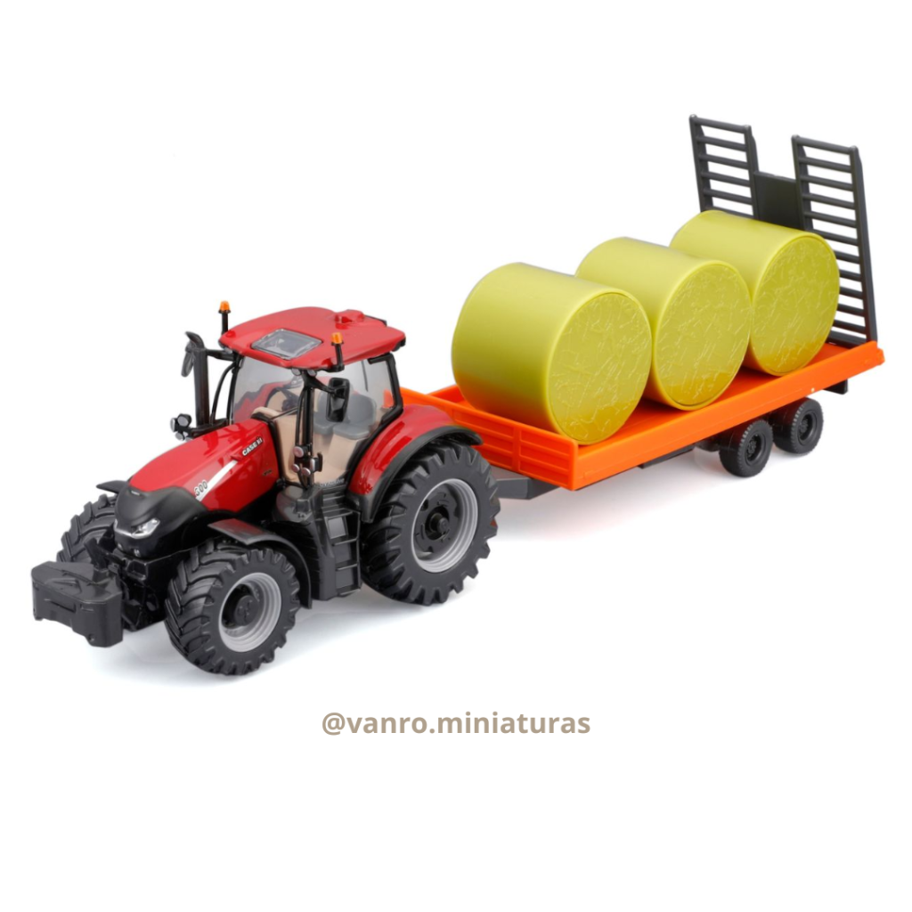 Tractor Case CVX300 c/cama baja - Bburago