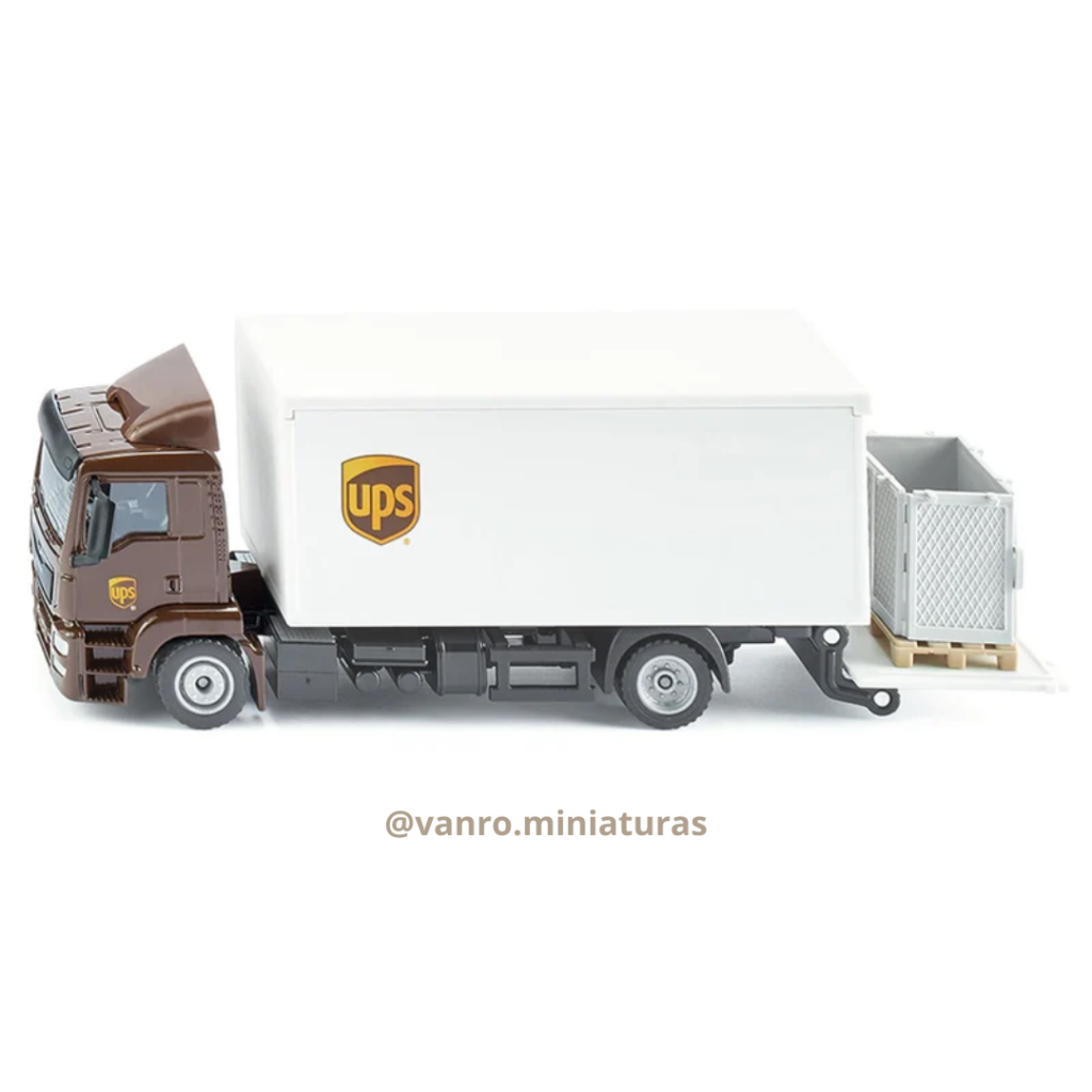Camión Man c/contenedor y elevador UPS - Siku